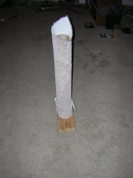 Redneck Scratching Post carpeted
