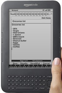 Kindle with Notepad